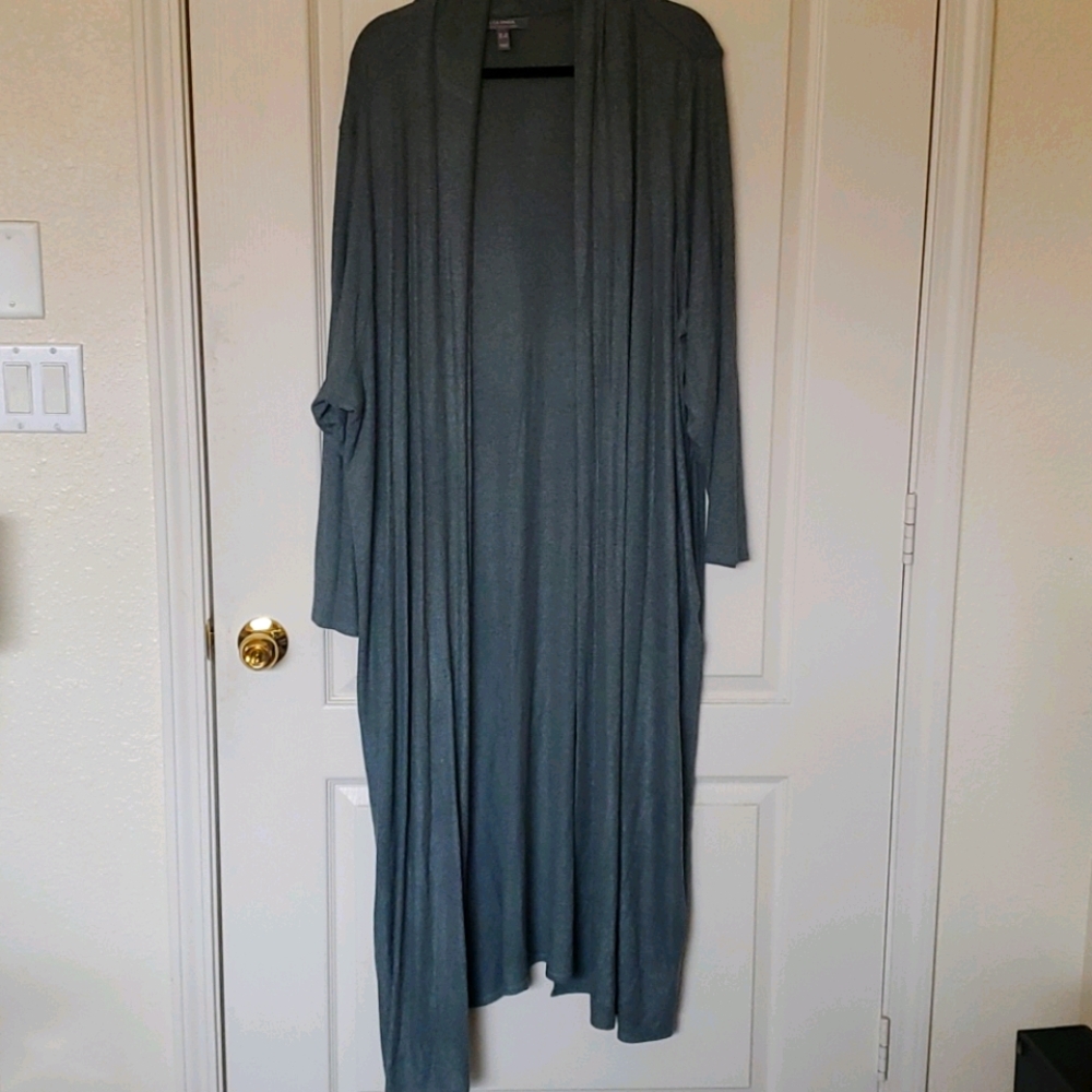 Sage green duster/cardigan